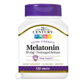 21st Century Melatonina 10 Mg Liberación Prolongada 120