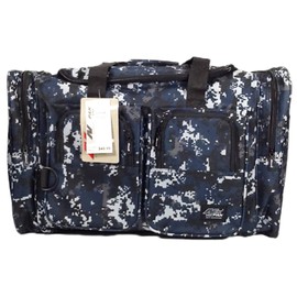 NexPak 22" 3000cu.in Tactical Duffel Bag TT122 DMBK (Navy Blue), Digital Camouflage