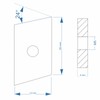 Slot Nut | Threaded Plate Rhombus 20 x 13 x