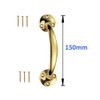 Electric Brass Bow Pull Handles with Screws 150mm Victorian Bow