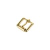 B6231 Natural Brass, Roller Heel Bar Buckle, Solid Brass-LL, 3/4"