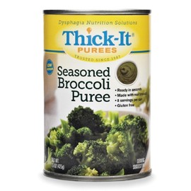 Thick-It Pureed Seasoned Broccoli (IDDSI), Made with Real Broccoli, Savory Flavor, Digestible Swallowing Aid, Simple-to-Use, 15 oz Can (12 Pack)