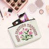 Mental Health Makeup Bag Inspirational Cosmetic Bag Floral Toiletry Bag