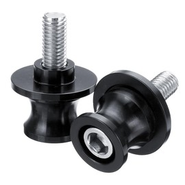 Leiwee Cavalletto Moto Posteriore, Nottolini Cavalletto Moto in Alluminio CNC M8, Set da 2 Pezzi con Attacco Universale, Supporto per Motocicletta Antiruggine e Anticaduta