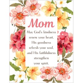 Greeting Card Mom - Thanking Him For You and The Blessing You Are Religious Christian Happy Birthday for Mother