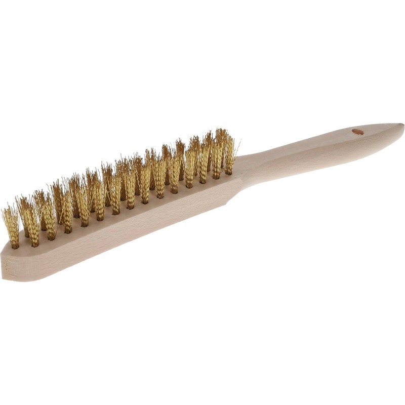 OSBORN Hand Wire Brush 2 Rows Brass