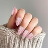 24 Pieces Press On Nails False Nails French Tip Fake
