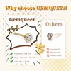 GEMQUEEN 14K Gold Nose Rings Studs : Solid Gold 20G