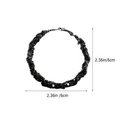 FRCOLOR 1 Pair Large Hoop Earrings for Women Geometric Fashion Jewelry Lightweight and Comfortable Dangling Earrings for Various Occasions Statement Accessory