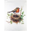 Half a Donkey Robins Nest large cotton tea towel
