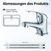 HARNART Bathroom Sink Tap, Galvanisation, Short Version in Modern Design,