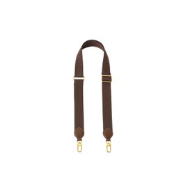 Solid Color Canvas Purse Strap Handbag Strap Adjustable Replacement Cross Bands (Coffee)