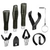 8-Piece Drain Snake Drill Attachment, Cutter and Auger Set, Compatible