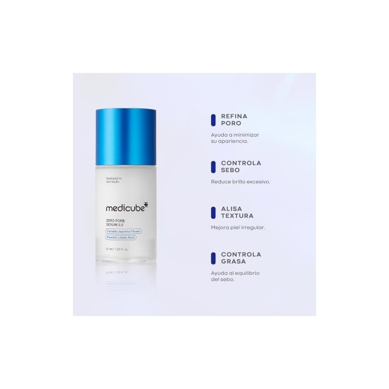 Medicube Zero Pore Serum Sérum Facial Coreano Extracto Camelia Raíz