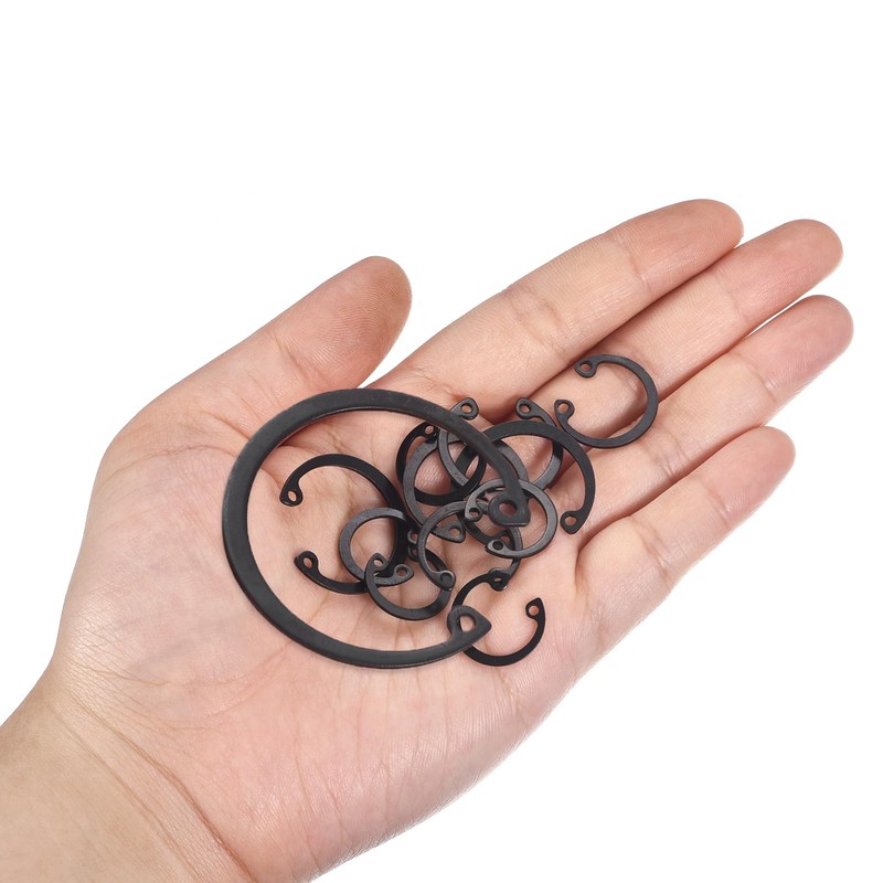 sourcing map 10Pcs 50mm Internal Retaining Ring Circlip, 65 Mn