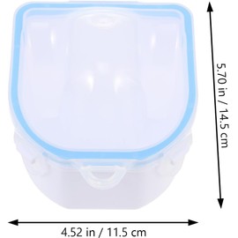 Toddmomy Cuenco Para Quitar Esmalte De Uñas Recipiente Para Remojar Las Manos Cuenco Doble Capa 2Piezas ABS Para Gel Off Y Salón De Uñas