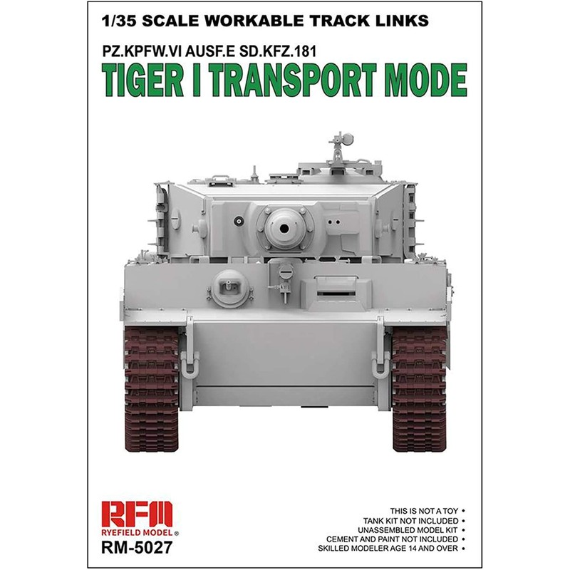 Ryefield Model RFM5027 1/35 German Military Tiger Single Tank Assembly