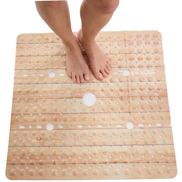 ENKOSI ENKOSI Square Shower Mat 27x27 inch - Anti Slip