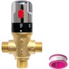 Thermostatic Mixing Valve，Shower Mixing Valve with 1/2 NPT Male Connections,Water
