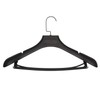 DEDU Suit Hangers for Men 30 Pack Width 17.7", Black