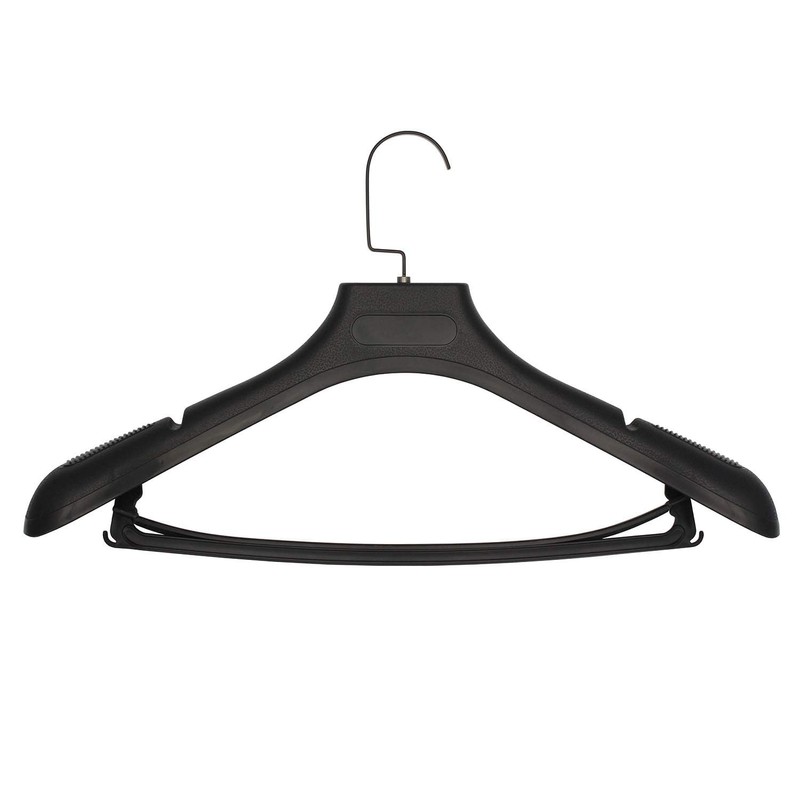 DEDU Suit Hangers for Men 30 Pack Width 17.7", Black