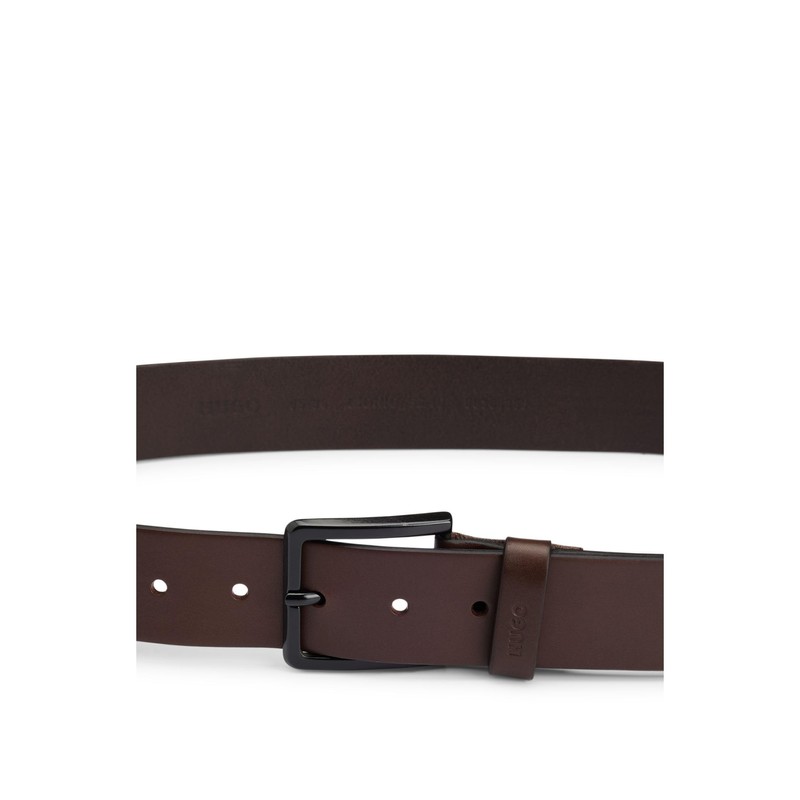 HUGO Gionio Men's Belt Size 40 (Gionio_sz40) - Brown (dark