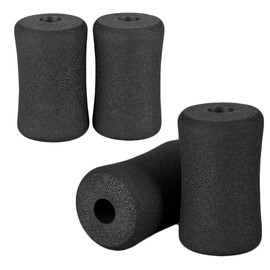 OTFAITP Foam Foot Pads Rollers Two Pair for Home Gym Exercise Machines Equipments Replacements with 1 Inch(2.5cm) Rod (Foam 4.53" X 2.56" Od X 0.87" Id)