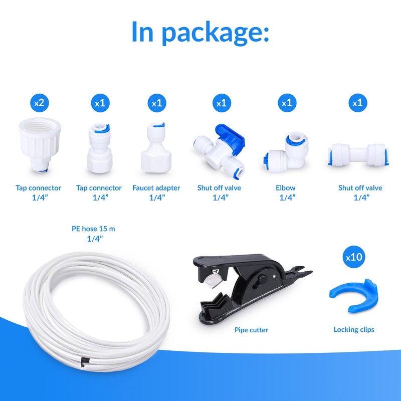 Wessper Water Inlet Pipe Universal Connection Set 33 Pieces Hose