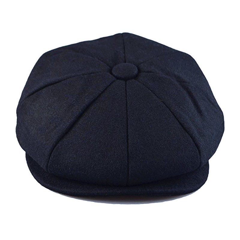 Gorro clásico de 8 paneles de mezcla de lana para