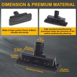 Trunk Tailgate Handle Release Switch Compatible for 2013-2017 Hyundai Elantra GT Hatchback Replace Tailgate Door Hatch Liftgate Latch Button Switch Black 81260-A5000