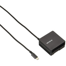 Elecom AC Charger, 2A Output, USB-A Female Included, 5.9 ft (1.5 m), Black