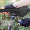 Road Bike Saddle Black Hollow Ergonomic Soft Silicone Sponge Tail