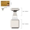 Amerdeco 10 Pieces Furniture Knobs Brushed Nickel Kitchen Hardware Cabinet