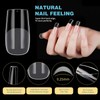 Venares Square Nail Tips Short 120 Pieces Full Cover Nail