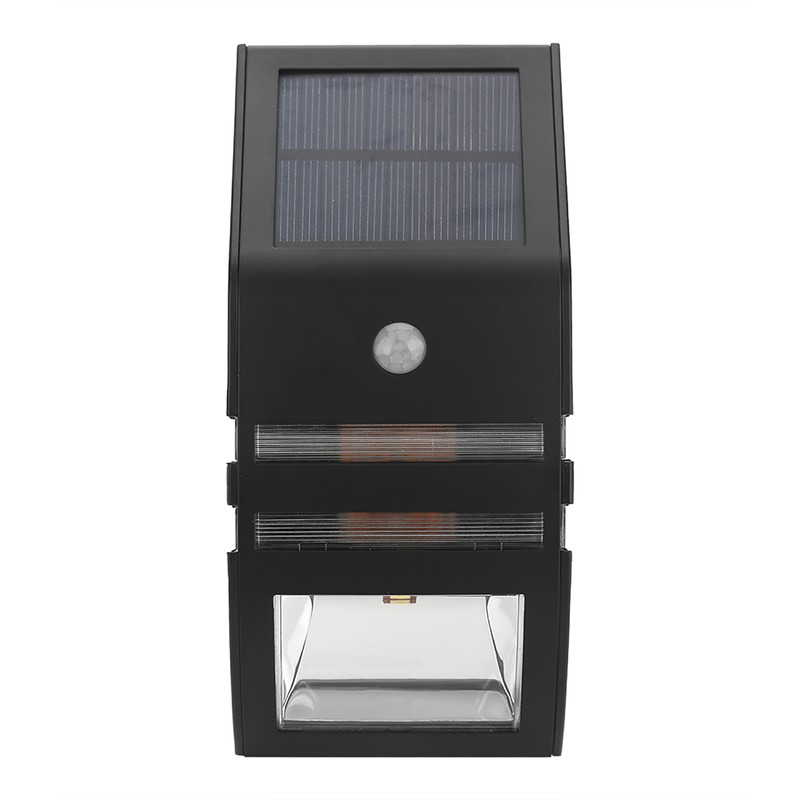 Solar Powered PIR Motion Sensor 2 LED Path Wall Light