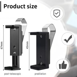 JEYORZY 1 x Garage Door Opener Clip, Universal Holder for Remote Control, Adjustable Visor Clip for Cars, with Car Remote Control Holders, Car Sun Visor Clip Holder Holder for Remote Controls