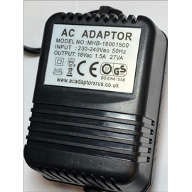 Replacement for 18Vac 18V 1000mA Mains AC Adaptor 4 Alto Zephyr ZMX122FX 8 Channel Compact Mixer