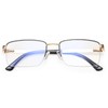 Dollger Blue Light Blocking For Men Glasses Metal Half Frame
