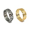 Gifts From The Crypt Aztec Pattern Gold/Silver Band Ring |