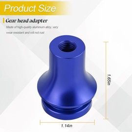 KHGUZ Car Shift Knob Boot Retainer, M12 X 1.25 Aluminum Alloy Vehicle Manual Gear Shifter Lever Adapter, Auto Gear Stick Shifter Connector Accessories, Suitable for Samurai Skyline MR2 (Blue)