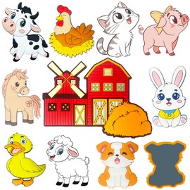 Cute Fridge Magnets for Toddlers 1-3, Large Size Refrigerator Magnets for Kids, Durbale Farm Animals Toddler Magnet Toys, Full Back Magnetic, Gift for Baby