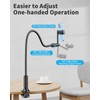 SAIJI Gooseneck Phone Holder for Bed, 360° Rotate Support Rod