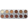 Grimas Eyeshadow / Rouge, 12-Color-Palette, Rh