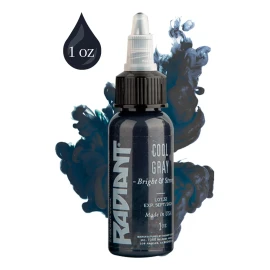 RADIANT COLORS Tinta Profesional Para Tatuar Radiant Cool Gray 1oz Tattoo