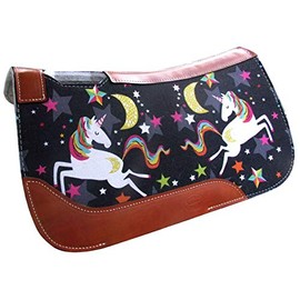 Showman Pony 24" x 24" Dreaming Unicorn Print Felt Saddle Pad