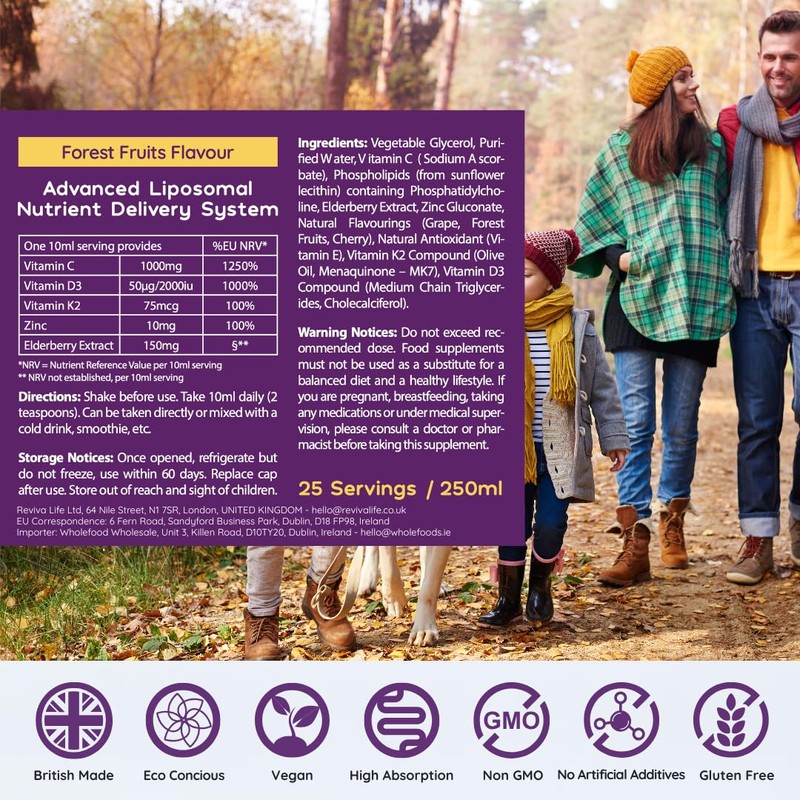 WELL ACTUALLY Advanced Immune Support & Elderberry - Liquid Liposomal