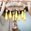 50-Pack Crystal Icicle Prisms, 34mm/1.34 Inch Chandelier Pendant Maker Hanging