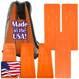 Cold Creek Loggers Felling Wedges, Tree Felling Wedges for Tree Cutting, Logging Wedge Set for Chain Saw, 5.5" (3-Pack) and 8" (3-Pack)
