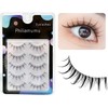 Philiamumu Natural False Eyelashes Eye Centers Thin Transparent Shaft Handmade