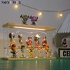 NONEMEY Clear Acrylic Display Case Stand with LED Light 2/3/4/5/6